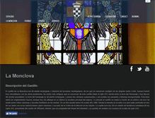 Tablet Screenshot of castillodelamonclova.com